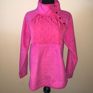 J Crew Women size small hot pink pullover coat.